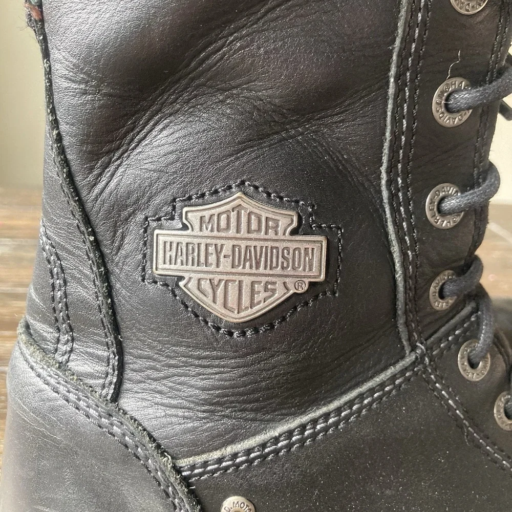 Harley Davidson Benteen Motorcycle Boots Men's Size 11.5 Black